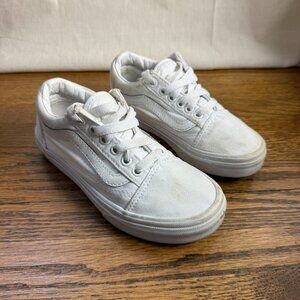 Vans size 12c kids/toddler white sneakers